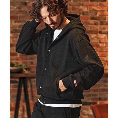 【felkod(フィルコッド)】Cable Knit Like Jacquard Knit sew Parka パーカー(F26S040) | felkod | 18