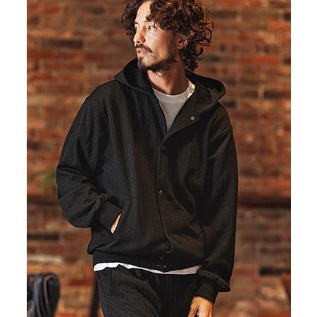 【felkod(フィルコッド)】Cable Knit Like Jacquard Knit sew Parka パーカー(F26S040) | felkod | 19