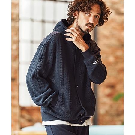 【felkod(フィルコッド)】Cable Knit Like Jacquard Knit sew Parka パーカー(F26S040) | felkod | 04