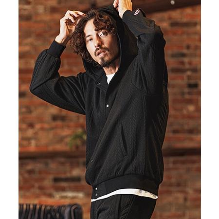 【felkod(フィルコッド)】Cable Knit Like Jacquard Knit sew Parka パーカー(F26S040) | felkod | 05