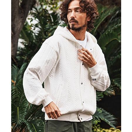 【felkod(フィルコッド)】Cable Knit Like Jacquard Knit sew Parka パーカー(F26S040) | felkod | 06