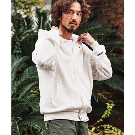 【felkod(フィルコッド)】Cable Knit Like Jacquard Knit sew Parka パーカー(F26S040) | felkod | 07