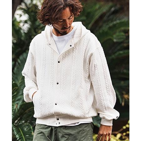 【felkod(フィルコッド)】Cable Knit Like Jacquard Knit sew Parka パーカー(F26S040) | felkod | 08