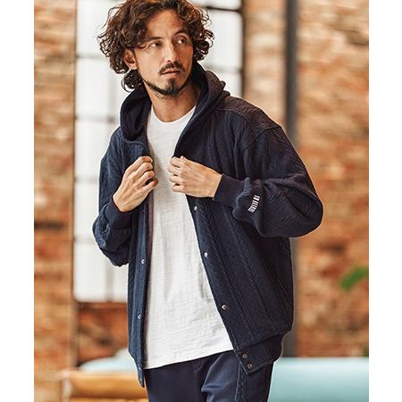 【felkod(フィルコッド)】Cable Knit Like Jacquard Knit sew Parka パーカー(F26S040) | felkod | 11