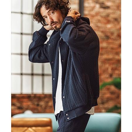 【felkod(フィルコッド)】Cable Knit Like Jacquard Knit sew Parka パーカー(F26S040) | felkod | 12