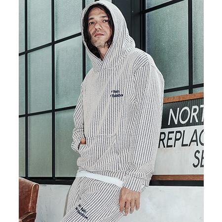 【No Rain No Rainbow(ノーレインノーレインボー)】waffle knit hoodie パーカー(NR26S-01) | No Rain No Rainbow | 13