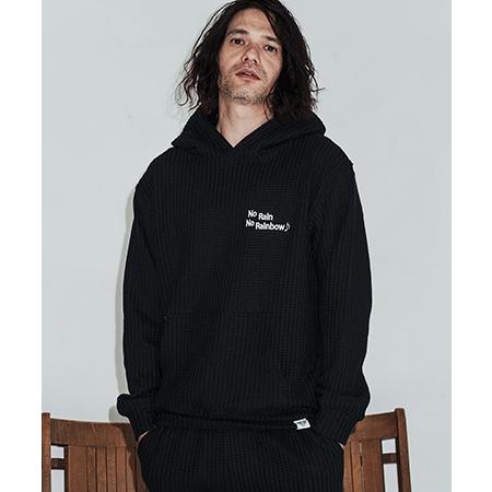 【No Rain No Rainbow(ノーレインノーレインボー)】waffle knit hoodie パーカー(NR26S-01) | No Rain No Rainbow | 17