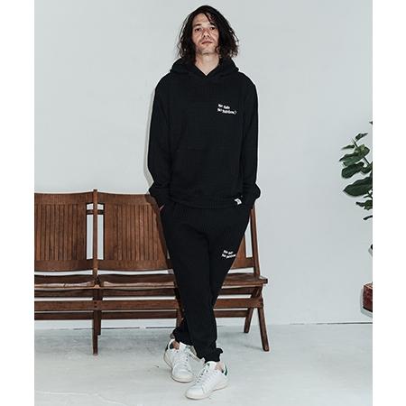 【No Rain No Rainbow(ノーレインノーレインボー)】waffle knit hoodie パーカー(NR26S-01) | No Rain No Rainbow | 21