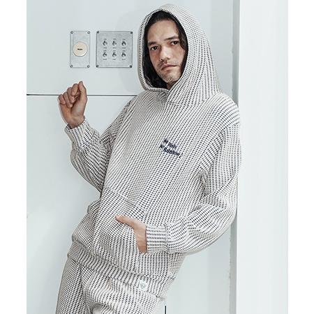 【No Rain No Rainbow(ノーレインノーレインボー)】waffle knit hoodie パーカー(NR26S-01) | No Rain No Rainbow | 04