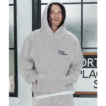 【No Rain No Rainbow(ノーレインノーレインボー)】waffle knit hoodie パーカー(NR26S-01) | No Rain No Rainbow | 12