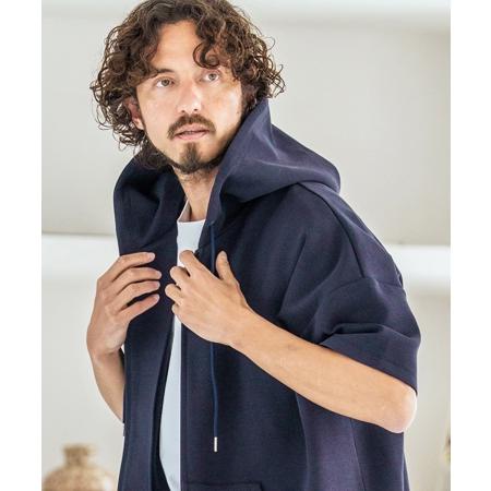 Magine（マージン） 【】Double Knit Short Sleeve Parka 半袖パーカー