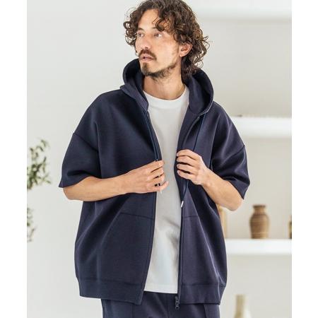 Magine（マージン） 【】Double Knit Short Sleeve Parka 半袖パーカー
