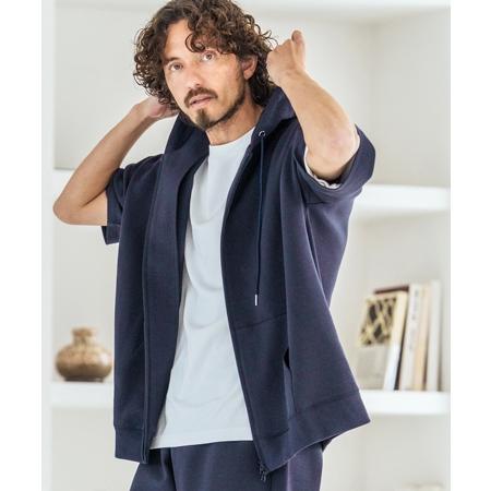 Magine（マージン） 【】Double Knit Short Sleeve Parka 半袖パーカー
