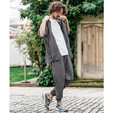 【CAMBIO(カンビオ)】 Stretch Mini Waffle Short Sleeve Zip Up Parka ジップパーカー(S600926cmb) | CAMBIO | 15