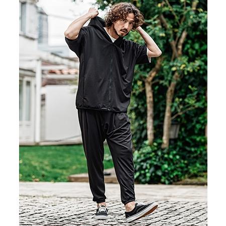 【CAMBIO(カンビオ)】 Stretch Mini Waffle Short Sleeve Zip Up Parka ジップパーカー(S600926cmb) | CAMBIO | 08