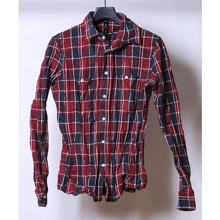 【wjk】wrinkle check shirt シャツ(4852 ch80s)｜cambio｜14
