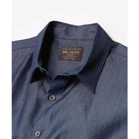 【MROLIVE(ミスターオリーブ)】TENCEL WASHABLE DENIM -SQUEARE CUT  REGULAR COLLAR SHIRT シャツ(M231112)｜cambio｜10