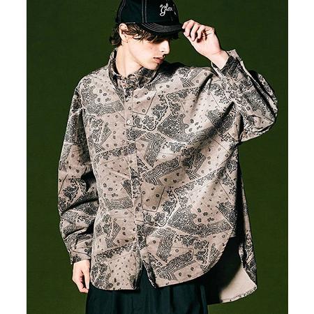 【glamb(グラム)】Messy Paisley SH メッシーペイズリーシャツ(GB0423-SH07)｜cambio｜02