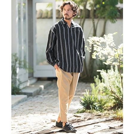 CAMBIO（カンビオ） 【】Cotton Linen Skipper Pullover Shirts シャツ
