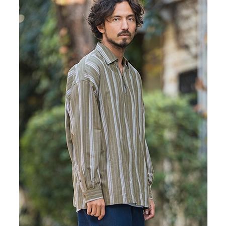 CAMBIO（カンビオ） 【】Cotton Linen Skipper Pullover Shirts シャツ