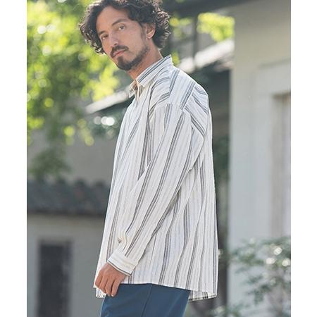 CAMBIO（カンビオ） 【】Cotton Linen Skipper Pullover Shirts シャツ