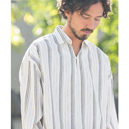 CAMBIO（カンビオ） 【】Cotton Linen Skipper Pullover Shirts シャツ