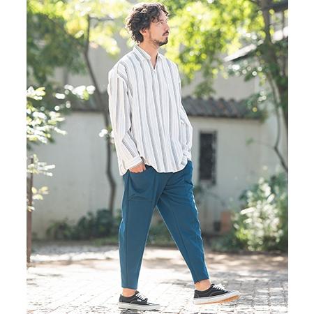 CAMBIO（カンビオ） 【】Cotton Linen Skipper Pullover Shirts シャツ