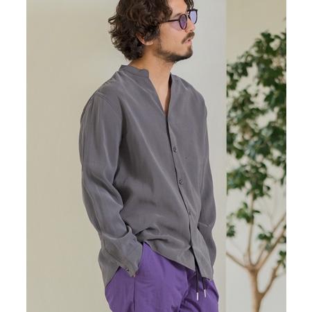 【Magine(マージン)】VISCOSE DRAPE BAND COLLAR SKIPPER SHIRTS　スキッパーシャツ(MGN241-012)｜cambio｜16