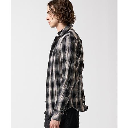 wjk 【wjk】 twist wrinkle check チェックシャツ(4893 ch87e