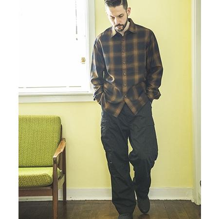【新品未使用】MR OLIVE　長袖チェックシャツ　グリーン　Lサイズ MR.OLIVE（ミスターオリーブ） 【MROLIVE(ミスターオリーブ)】TENCEL