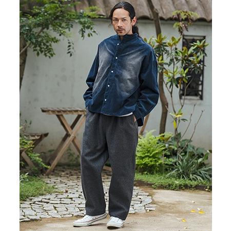 CAMBIO（カンビオ） 【】Wide Ribbed Stretch Corduroy Distressed 