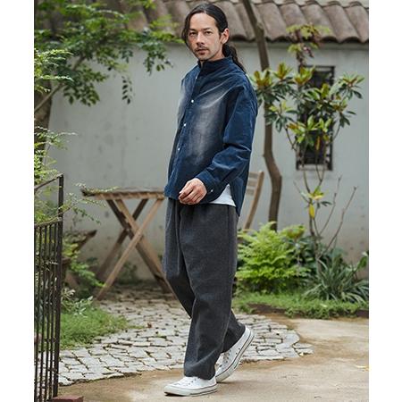 CAMBIO（カンビオ） 【】Wide Ribbed Stretch Corduroy Distressed