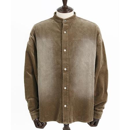 CAMBIO コーデュロイ ノーカラーシャツ CAMBIO コーデュロイ ノーカラーシャツ