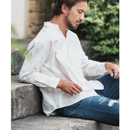 felkod 【felkod(フィルコッド)】Fine Ribbed Corduroy Band Collar 