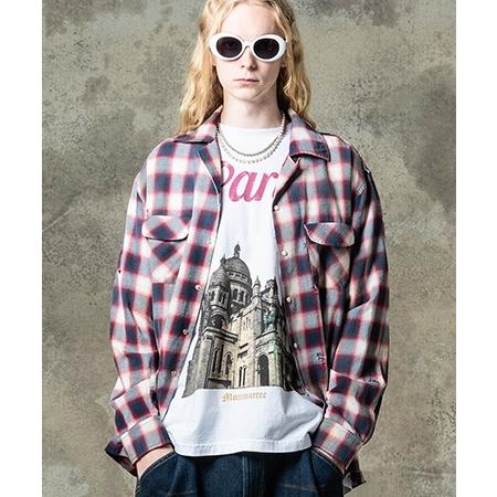 【glamb(グラム)】Damage Check Shirt ダメージアンドパールシャツ(GB0125-SH09)の画像