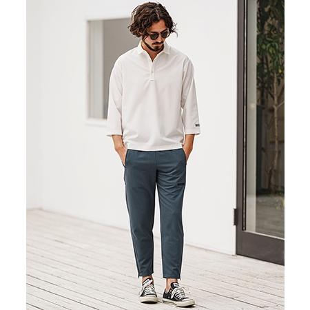 felkodポロシャツ(F25S130)／M felkod 【felkod(フィルコッド)】Light Oxford 3-4 Sleeve Polo