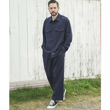 【MROLIVE(ミスターオリーブ)】PEACHSKIN STRETCH GABARDINE -CPO SHIRT シャツ(M253118) | MR.OLIVE | 11