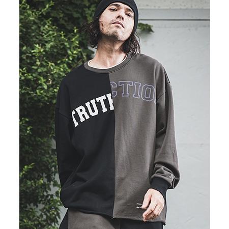 NOISESCAPE（ノイズスケープ） 【】Remake like design sweatshirt 