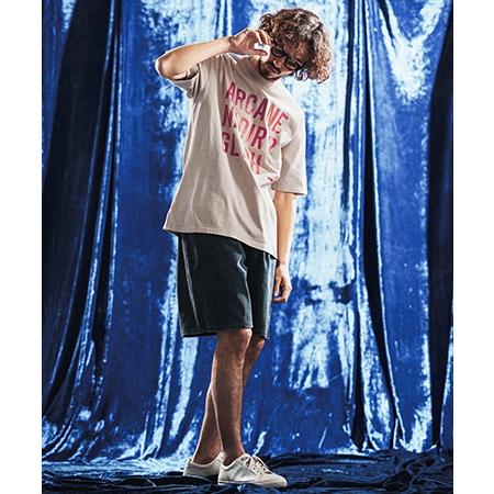 ANGENEHM（アンゲネーム） 【】Vintage Pigment Logo Printed T-shirt