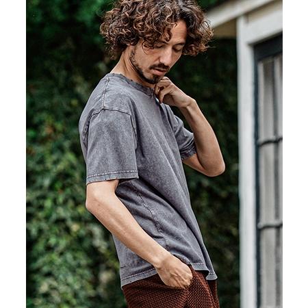 【CAMBIO(カンビオ)】Pigment dye Distressed Short Sleeve Cut sew Tシャツ(S601126cmb) | CAMBIO | 14