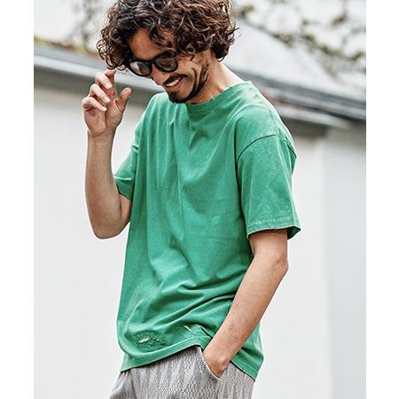 【CAMBIO(カンビオ)】Pigment dye Distressed Short Sleeve Cut sew Tシャツ(S601126cmb) | CAMBIO | 17