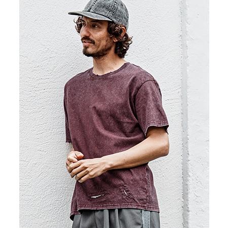 【CAMBIO(カンビオ)】Pigment dye Distressed Short Sleeve Cut sew Tシャツ(S601126cmb) | CAMBIO | 23