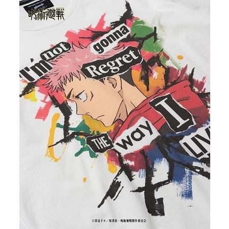 即購入不可 呪術廻戦 glamb 虎杖悠仁 イタドリTシャツ ホワイト 2サイズ glamb（グラム） 【】呪術廻戦 Itadori T イタドリT(GB0221-JK01) 虎杖