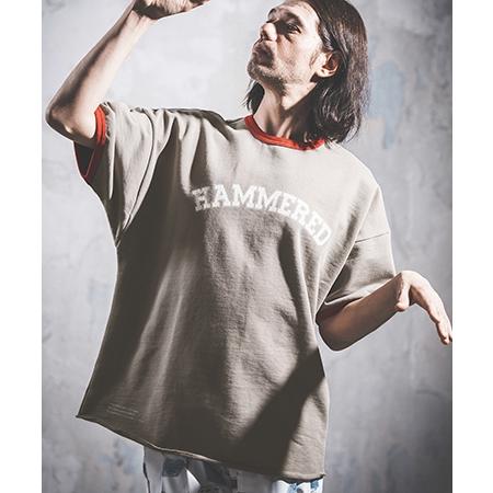 【NOISESCAPE(ノイズスケープ)】College motif design short-sleeve sweatshirt スウェットTシャツ(nss067-3cd)｜cambio｜03