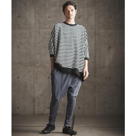 【GLIMCLAP(グリムクラップ)】 Ripple knitting border Dolman sleeve T-shirt Tシャツ(16-023-gls-ce)｜cambio｜12