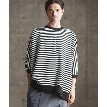 【GLIMCLAP(グリムクラップ)】 Ripple knitting border Dolman sleeve T-shirt Tシャツ(16-023-gls-ce)｜cambio｜09