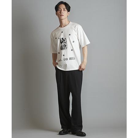 【NO ID.(ノーアイディー)】ANGELフ゜リントBIG-T Tシャツ(854006-715T)｜cambio｜17