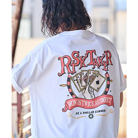 【CAMBIO(カンビオ)】ビッグシルエットプリントTシャツ（RISKTAKER）(CASD-125) | CAMBIO