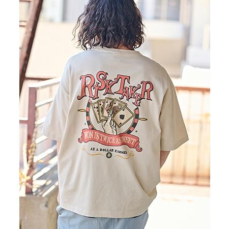 【CAMBIO(カンビオ)】ビッグシルエットプリントTシャツ（RISKTAKER）(CASD-125) | CAMBIO | 15