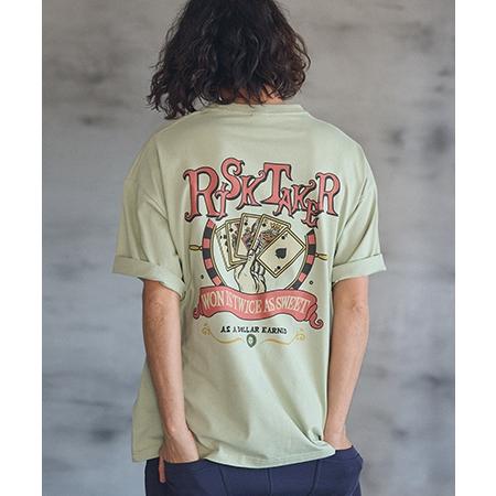 【CAMBIO(カンビオ)】ビッグシルエットプリントTシャツ（RISKTAKER）(CASD-125) | CAMBIO | 22